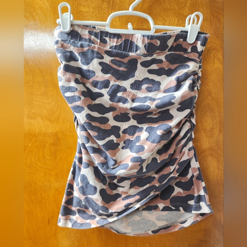 MONROW Animal Camo Skirt in Spice Size XS
